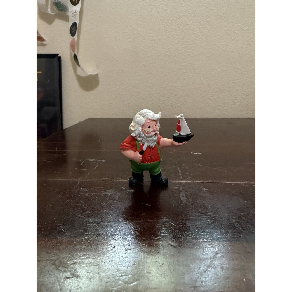Vintage 1980s Wallace Berrie Christmas Santa Clause PVC Holiday Figure